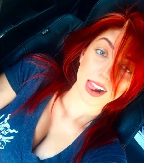 foto amadora Red Hair, Green Eyes