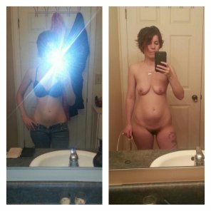 amateur photo Dressed vs Naked