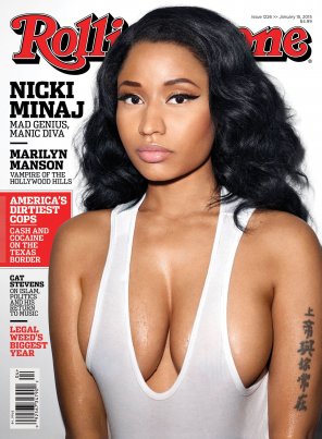 photo amateur Nicky Minaj on the cover of Rolling Stone