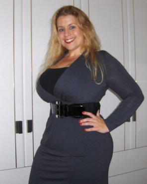 photo amateur Clothing Black Blond Dress Shoulder 