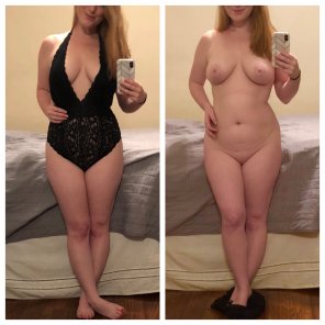 A little [f]riday night lingerie on/off for you