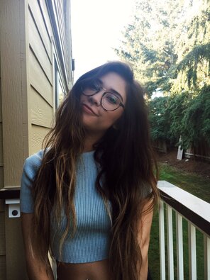 amateur photo Gorgeous girl with glasses