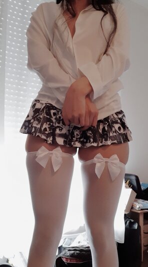 amateur photo When thigh highs are always tight 😅