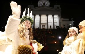 zdjęcie amatorskie Finland has crowned its Lucia