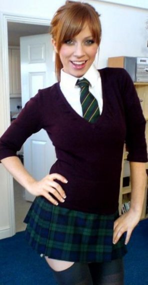 amateur photo The school girl outfit kills me