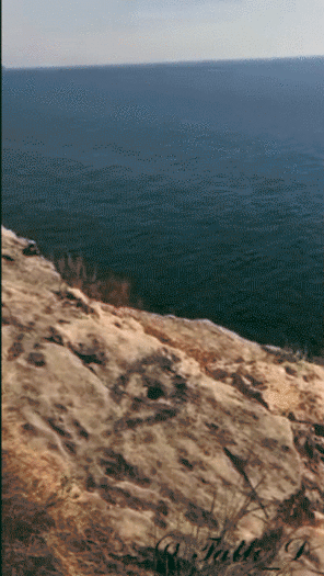 photo amateur Blowjob on a cliff