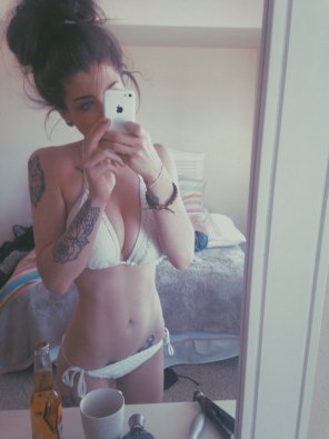 foto amateur White Bikini