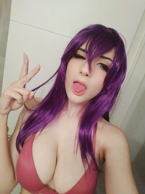 foto amadora purple hair