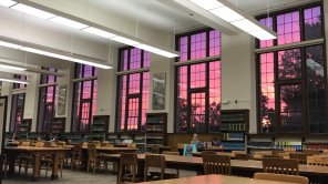 Library sunset