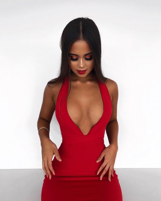 Red Formal nude