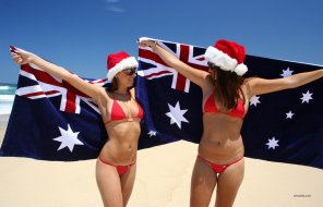 zdjęcie amatorskie Bikini Swimwear Flag Fun 