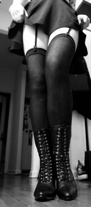 zdjęcie amatorskie [Self] Thigh highs, garters, and boots