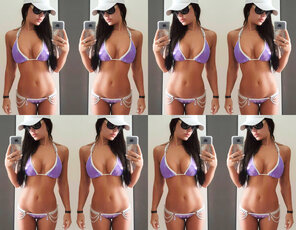 zdjęcie amatorskie Sarah Purple Tight Bikini 03