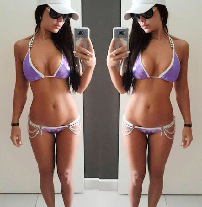 Sarah Purple Tight Bikini 47