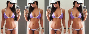 foto amadora Sarah Purple Tight Bikini 56