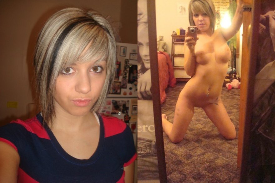 Slim short haired blonde