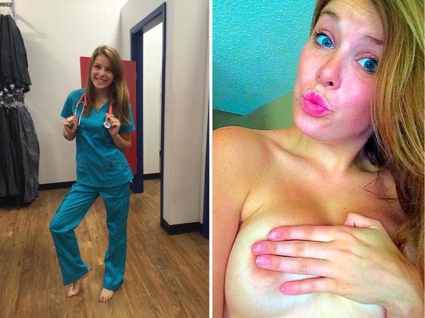 Naughty Nurse nude