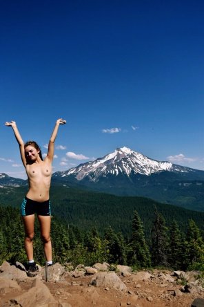 foto amateur Topless at the top