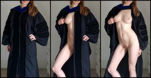 amateurfoto [F]inally got my Ph.D. ðŸŽ“ This naughty grad student is now a naughty professor!