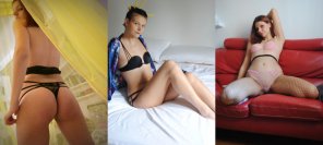 amateur pic Lallupyon's lingerie triptych