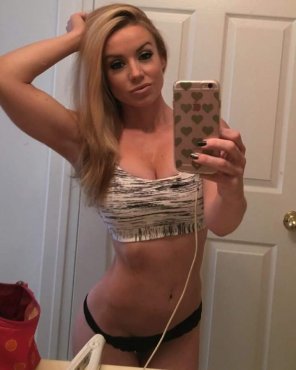 photo amateur Clothing Selfie Blond Abdomen Mirror 