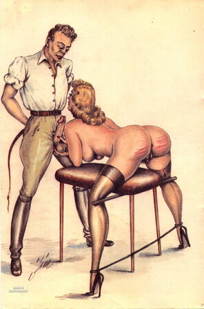 zdjęcie amatorskie Vintage Erotic Drawings/Toons