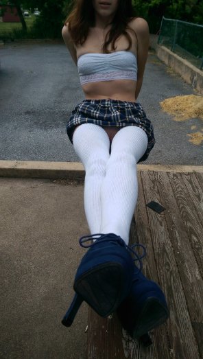 photo amateur White socks