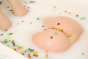 amateur-Foto Lily Xo, milk bath