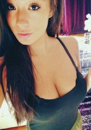 Black tank top hottie