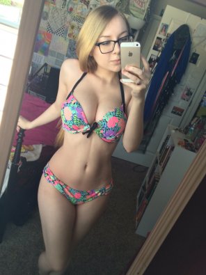 zdjęcie amatorskie Bikini selfie