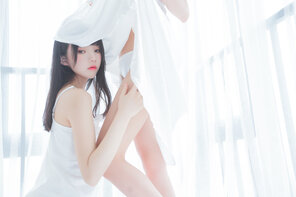 アマチュア写真 KimemeOwO (木绵绵OwO) - 朝(白裙×白裙) (29)