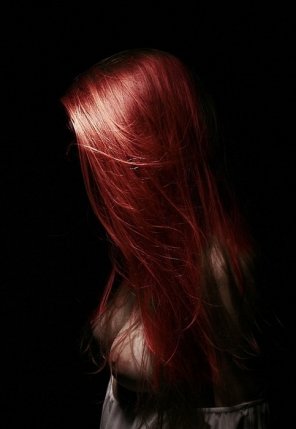 foto amadora Hair Red Hairstyle Hair coloring Chin 