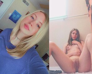 photo amateur dressed and undressed - before and after nudes