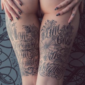 foto amadora Inked