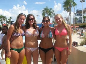 White girls in bikinis