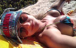 foto amadora Sun tanning Glasses Water Vacation 