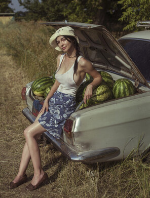 zdjęcie amatorskie Watermelon seller, by David Dubnitskiy