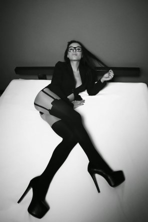 foto amateur Jackpot - Stockings and Glasses