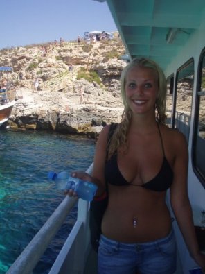 Happy to be on a boat