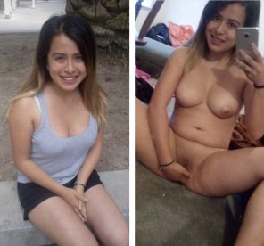 photo amateur Latina showing off what sheâ€™s got
