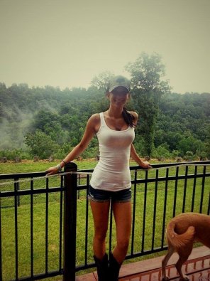 amateur photo Asian cowgirl