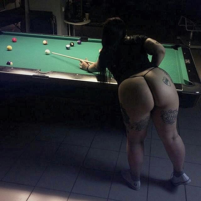 Shooting Pool nude