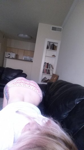 foto amatoriale Booty over the back shot [f]rom earlier today.