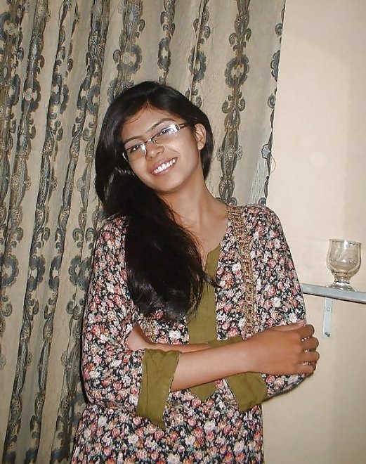 Indian teen with glasses