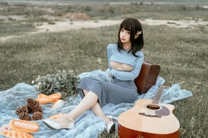 foto amadora Chunmomo-蠢沫沫-Guitar-Sister-9
