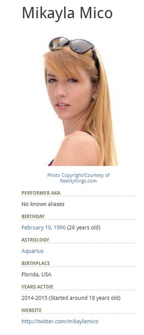 MIKAYLA MICO 10-02-1996