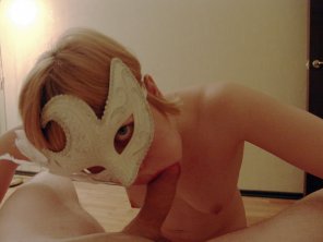 amateur-Foto masked sucker