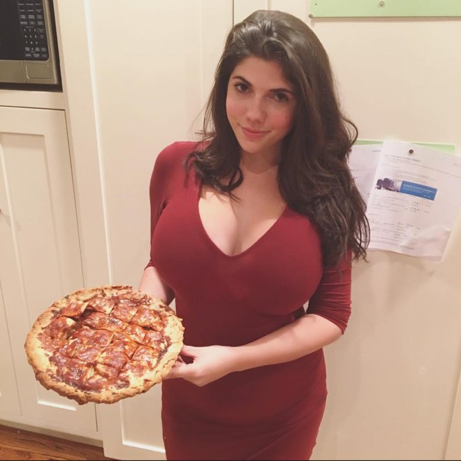 Boobs and pizza