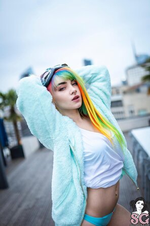 アマチュア写真 Suicide-Girls - Mimo - Rainbow Dash (41 Nude Photos) (4)