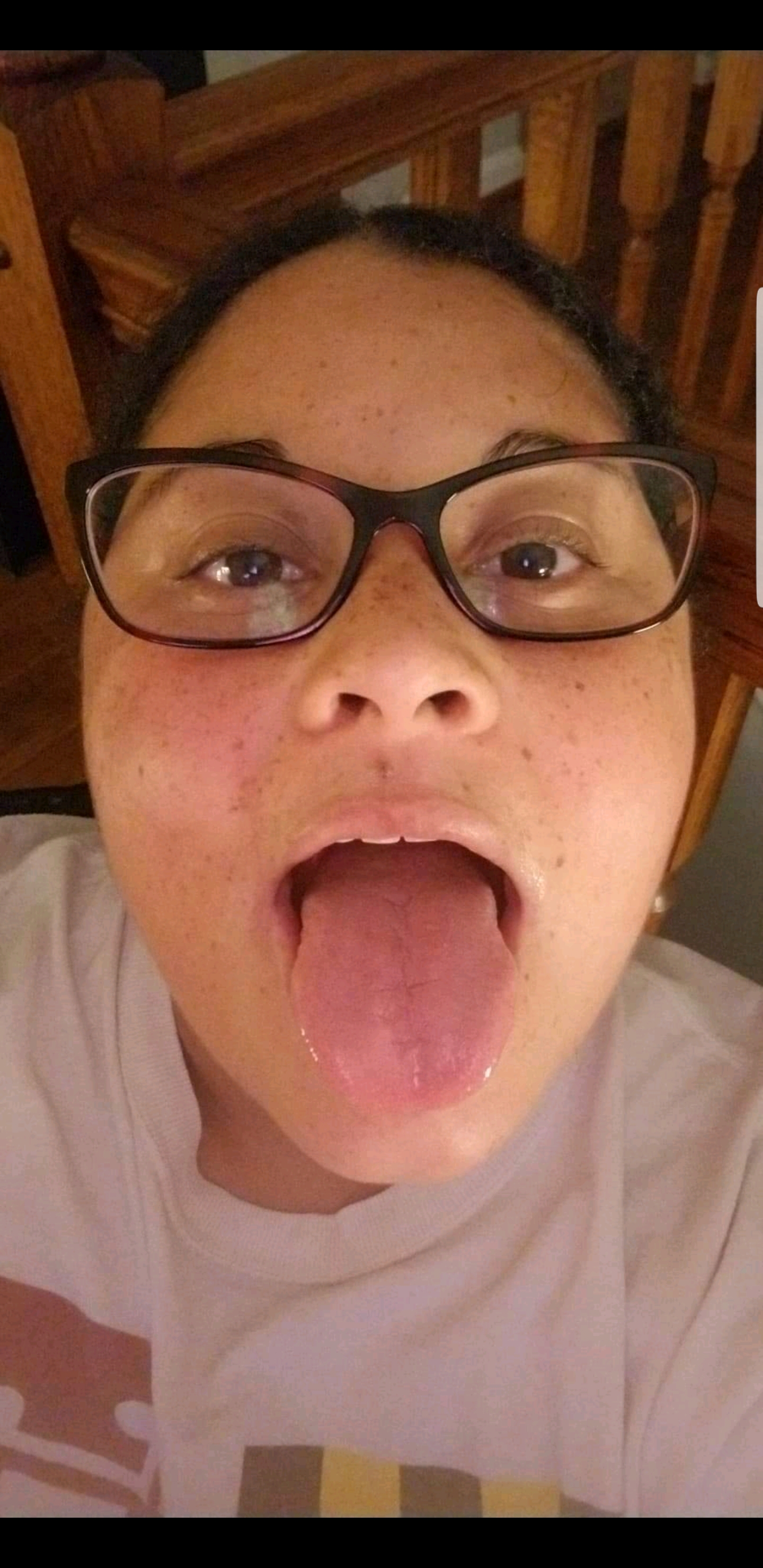 Tongue Out Cum On Face